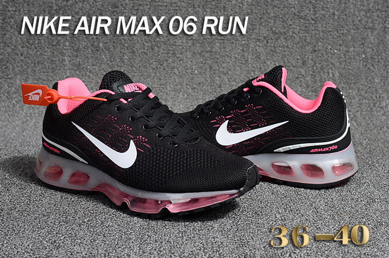 Women Nike Air Max06 Run Black Pink White Shoes